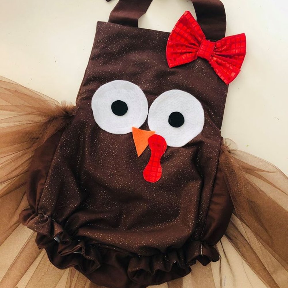 Thanksgiving turkey romper